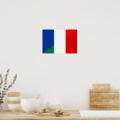 italië - frankrijk - halve vlag poster (Keuken)