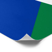 italië - frankrijk - halve vlag poster (Hoek)