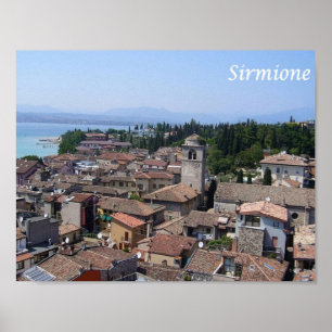 Italië - Gardenmeer - Sirmione - Poster
