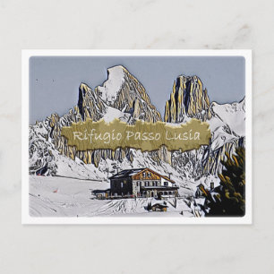 Italië - gemeente Alpe di Lusia - Dolomiti - Briefkaart