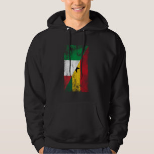Italië Ghana Vlaggen - Italiaans Ghanees Hoodie