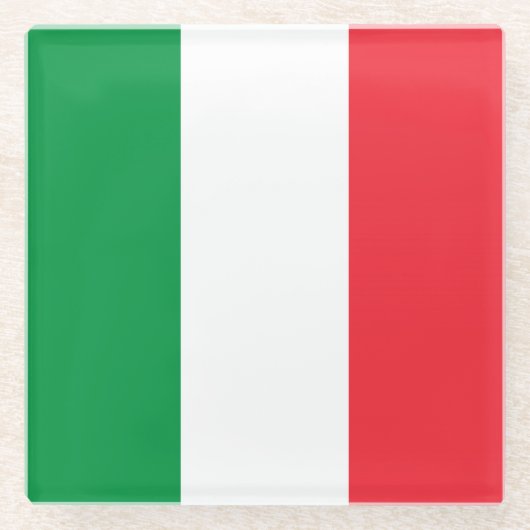 Italië Glazen Onderzetter (Voorkant)