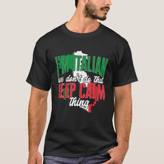 Italië grappig dat ik Italiaans ben... we doen dat T-shirt (Voorkant)