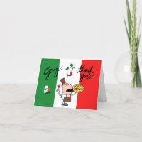 Italië Grazie Pizza Wijnkus XOXO Dank u kaart