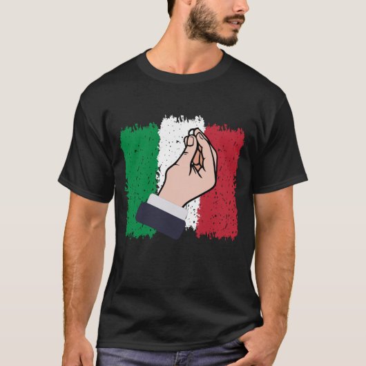 Italië handgebaar t-shirt (Voorkant)