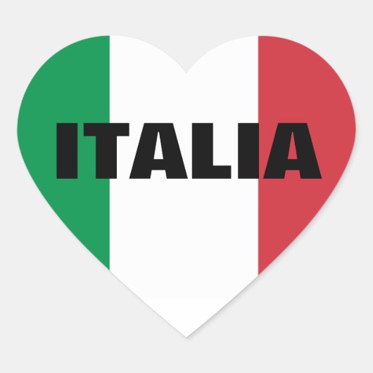 ITALIË HART STICKER (Voorkant)