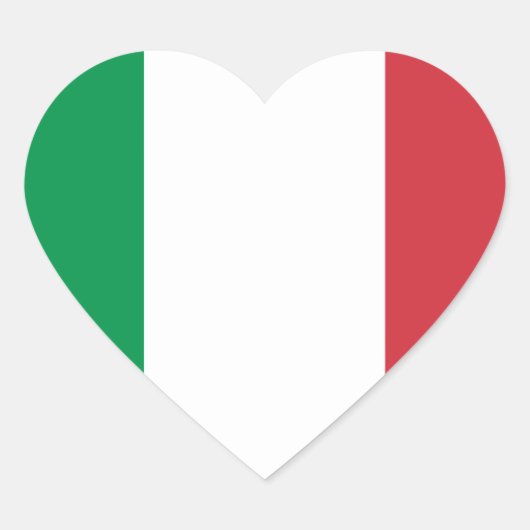 italië hart sticker (Voorkant)
