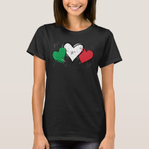 Italië Hartslag Italië Italiaanse vlag Hart Italië T-shirt