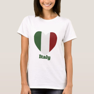 Italië - hartvlag t-shirt