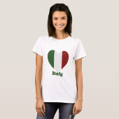 Italië - hartvlag t-shirt (Voorkant volledig)