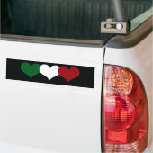 Italië Heart Bumpersticker (Op Truck)