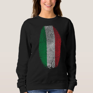 italië heeft de vlag van dna voor italië . trui