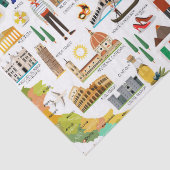 Italië Iconen Design Tissuepapier (Detail)