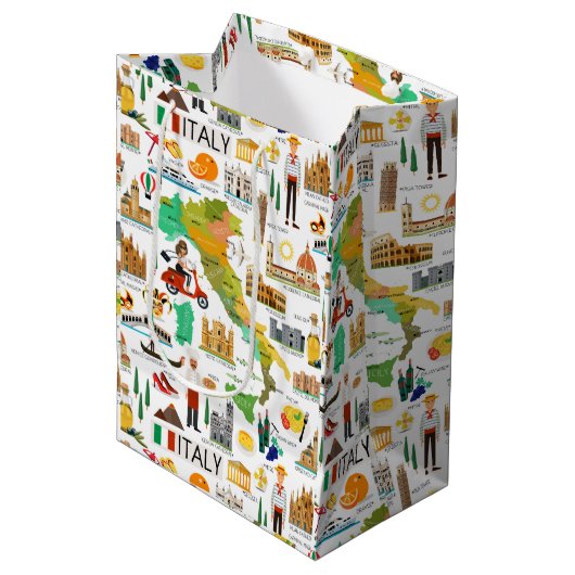 Italie Icônes Design Sac cadeau (Devant Angle)