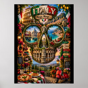 Italie Impression d'art de crâne État d'esprit