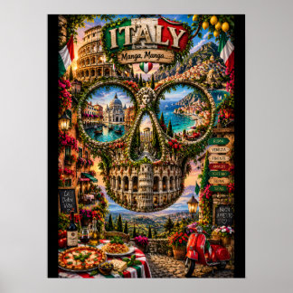 Italie Impression d'art de crâne | État d'esprit