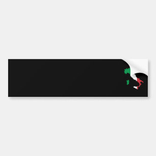 Italië in vlagkleuren bumpersticker