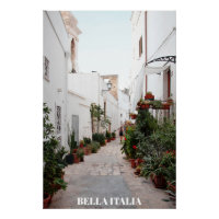 ** Italië Italia AP12 Street Plant Subdued Poster
