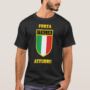 Italië Italia Sport Retro  Jersey Forza Azzu T-shirt