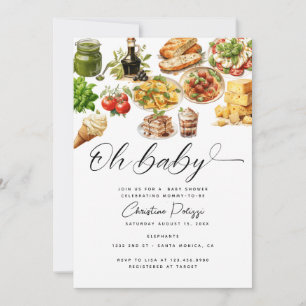 Italië   Italiaans eten   BABY SHOWER Kaart