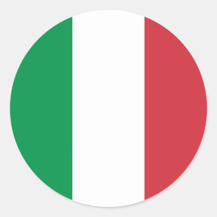 Italië - Italiaanse nationale vlag Ronde Sticker