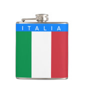 Italië - Italiaanse vlag Heupfles (Voorkant)