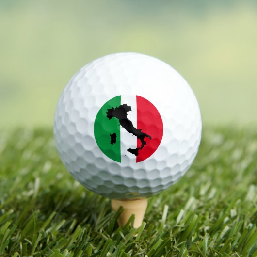 Italië Italiaanse vlag Rode White Italië Kaart Golfballen (Insitu Shirt)