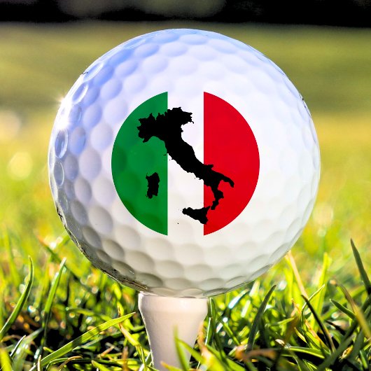 Italië Italiaanse vlag Rode White Italië Kaart Golfballen