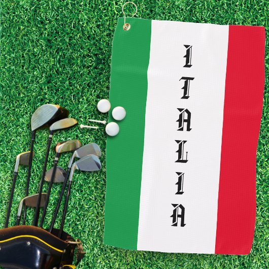 Italië Italiaanse vlag rode witte groene Italië Golfhanddoek
