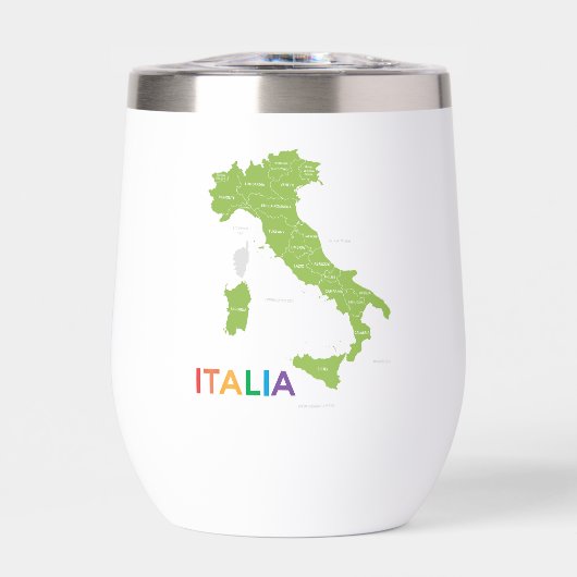 Italie Italie cadeau de vacances WIne Glass (Avant)