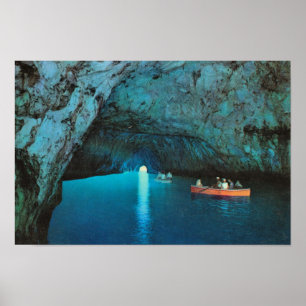  Italië, Italië, Capri, Blue Grotto Poster