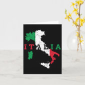 Italie Italien Carte Drapeau Fierté Cadeau Patrimo (Fleur jaune)