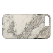 Italië kaart door Stieler Case-Mate iPhone Case (Achterkant (Horizontaal))