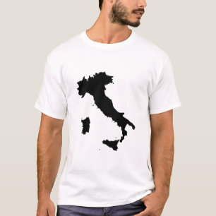 Italië Kaart Vorm T-shirt