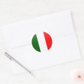 Italië Kwaliteit Vlag Cirkel Ronde Sticker (Envelop)
