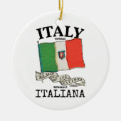  Italië Landenvlag Keramisch Ornament (Voorkant)