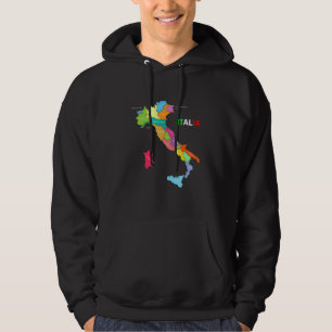 Italië landkaart Italië Mappa Stilvali Hoodie