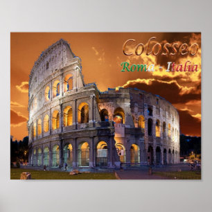 Italië - Lazio - Roma - Colosseo - Poster