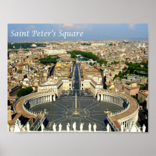 Italië - Lazio - Rome - St. Peter's Square - Poster
