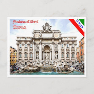 Italië - Lazio - Rome - Trevi Fontein - Briefkaart