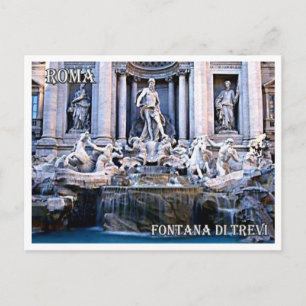 Italië - Lazio - Rome - Trevi Fontein - Briefkaart