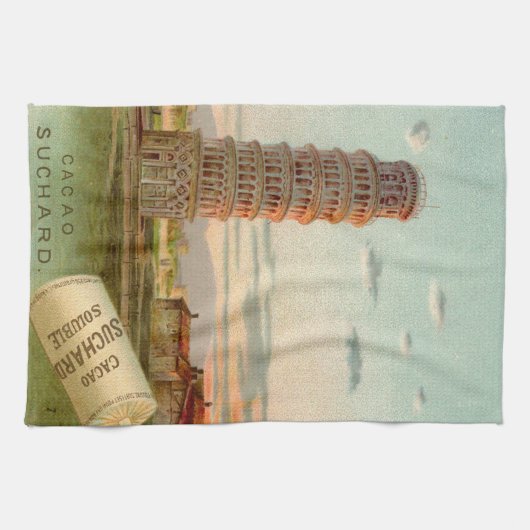 Italië Leertoren Pisa Theedoek (Horizontaal)