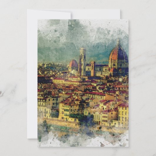 Italie Les olives toscanes faire-part de mariage m (Dos)