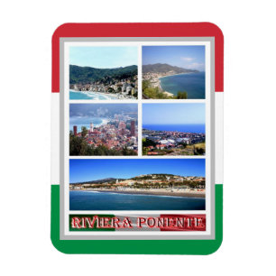 Italië - Liguria - Riviera Ponente - Mosaic - Magn Magneet