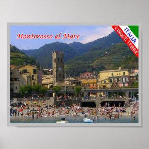 Italië - Ligurië - Cinque Terre - Monterosso - Poster