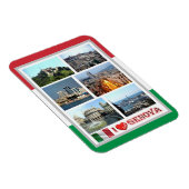 Italie - Ligurie - Gênes - I Love - Magnet (Côté Droit)