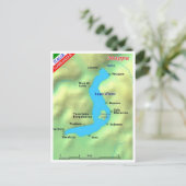 Italie - Lombardie - Lac d'Iseo - Carte - (Debout devant)