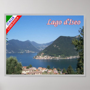 Italië - Lombardije - meer van Iseo - Monte Isola Poster