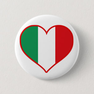 Italië Love Ronde Button 5,7 Cm
