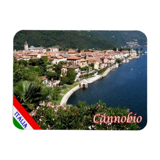 Italië - Maggiore - Cannobio - meer - Magneet (Horizontaal)